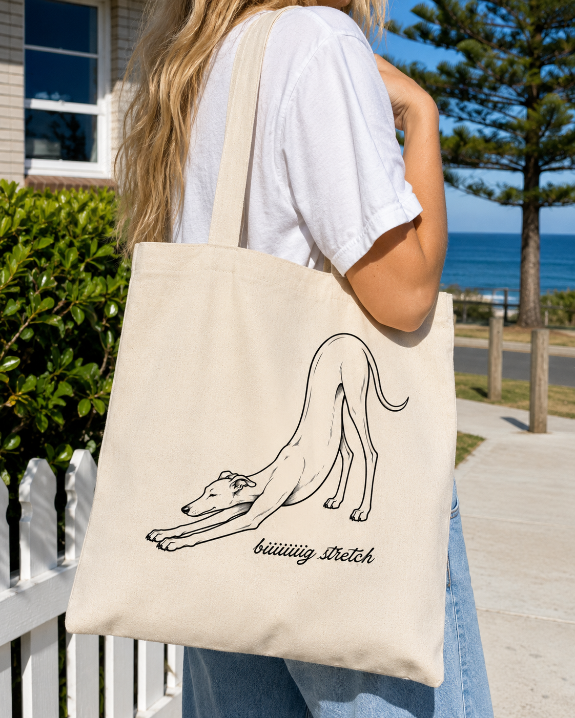 biiiiiiig stretch tote bag